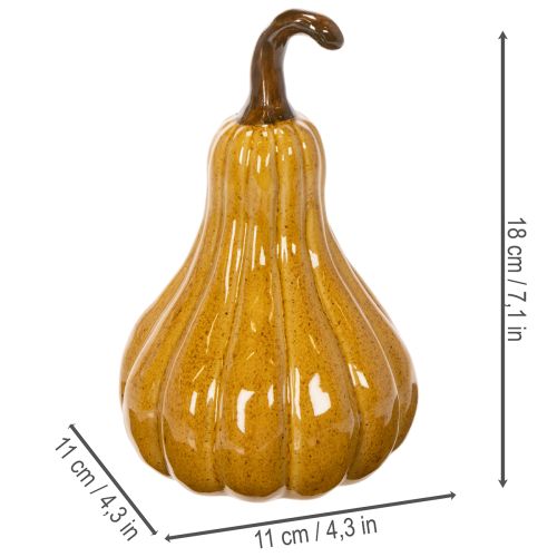 Deko Kürbis für Tischdekoration Halloween 18cm | Floristik24.de