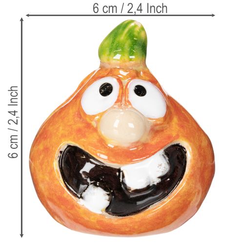 Dekofigur Kürbis als witzige Herbstdeko 6cm 2St | Floristik24.de