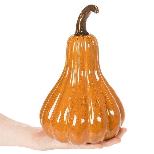 Kürbis Keramik Herbstliche Tischdekoration 26cm | Floristik24.de