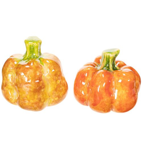 Deko Kürbis für herbstliche Tischdekoration 6cm 2St kaufen | Floristik24.de
