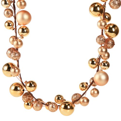 Artikel Kugelgirlande Gold Weihnachten 160cm Dekoration festlich