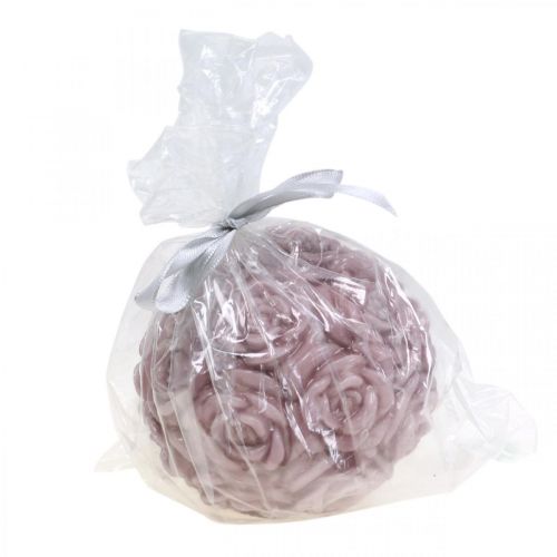 Artikel Kugelkerze Rosen Rund Rosa Ø10,5cm Romantische Kerzendeko Hochzeit Tischdeko
