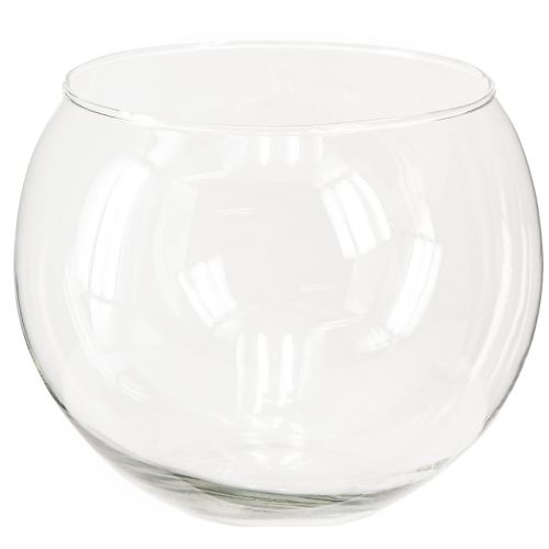 Artikel Kugelvase Glas Vase klar Runde Tischvase Blumenvase Ø15,5cm H12,5cm
