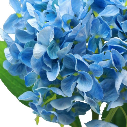 Artikel Kunstblumen Deko Hortensie künstlich Blau 69cm