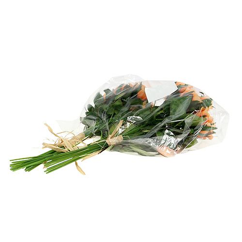 Floristik24 Kunstblumen Rosenstrauß Orange L26cm 3St