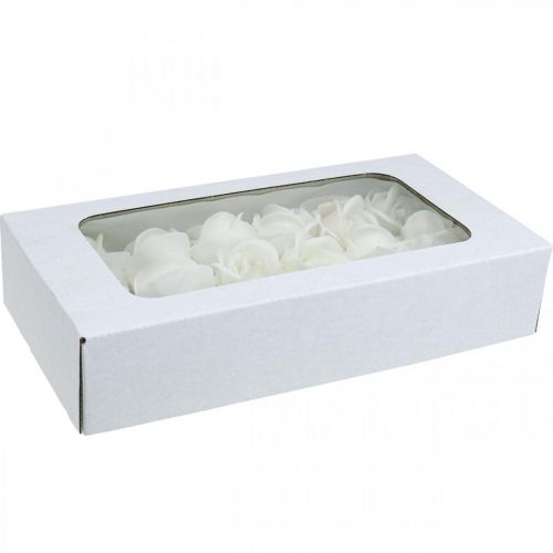 Kunstrosen Creme Wachsrosen Deko Rosen Wachs Ø6cm 18 St | Floristik24.de