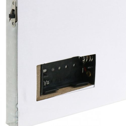 Artikel LED Bild Weihnachten Winterlandschaft mit Parkbank LED Wandbild 58x38cm