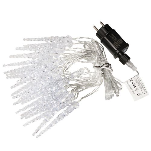 Floristik24 LED Girlande Eiszapfen Winter Außen Timer 24 LED 460cm