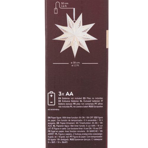 Weihnachtsstern LED Deko zum