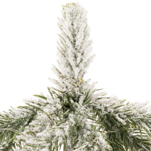 Kunstpflanze beschneit LED Tannenbaum im Jutesack Batteriebetrieben Für innen 50cm | Floristik24.de
