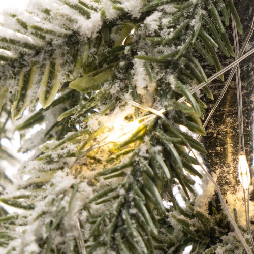 Kunstpflanze beschneit LED Tannenbaum im Jutesack Batteriebetrieben Für innen 50cm | Floristik24.de