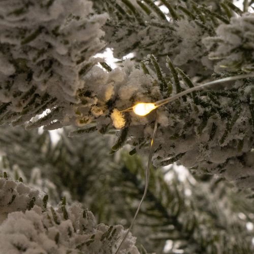Künstlicher Tannenbaum beschneit im Jutesack 40 LED Für innen 85cm | Floristik24.de