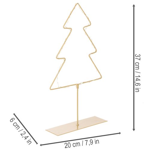 Weihnachtsbaum Silhouette 60 LED Warmweiß für innen Tischdeko 37cm | Floristik24.de