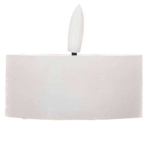LED-XL-Teelicht Weiß Echtwachs
