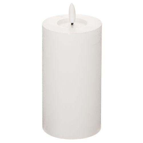 LED Stumpenkerze flackernd mit Timer Ø7cm 16cm | Floristik24.de