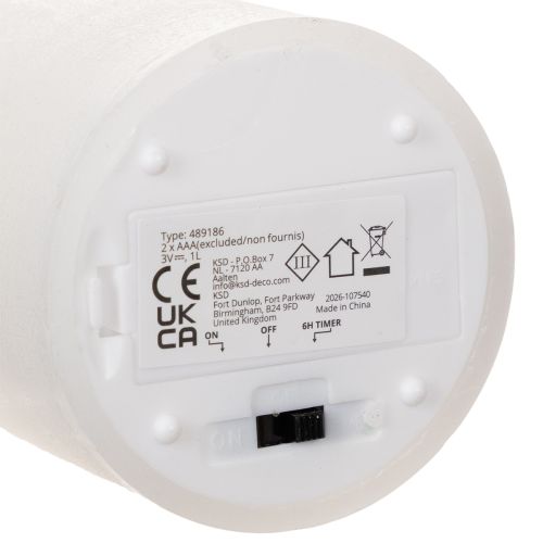 LED Stumpenkerze flackernd mit