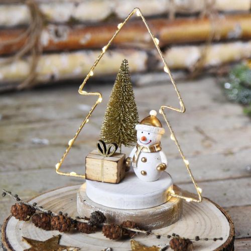 Artikel Tischdeko Weihnachten LED Tanne Für Batterie H21cm 2er-Set