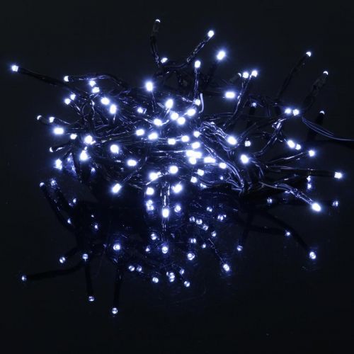 Artikel Lichtkaskade mit Schnee-Effekt, Winterdeko Advent, LED-Lichter 6 Stränge Kaltweiß 480er L60/80/100cm