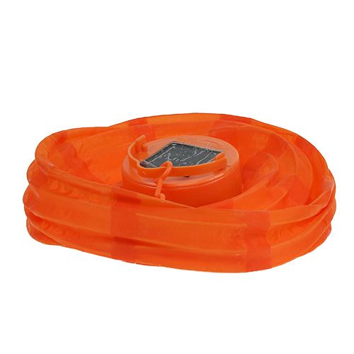 Floristik24 Lampion LED mit Solar 20cm Orange