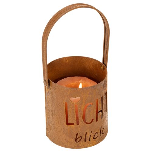 Laterne Metall Windlicht Edelrost Deko Lichtblick H22cm 2St | Floristik24.de
