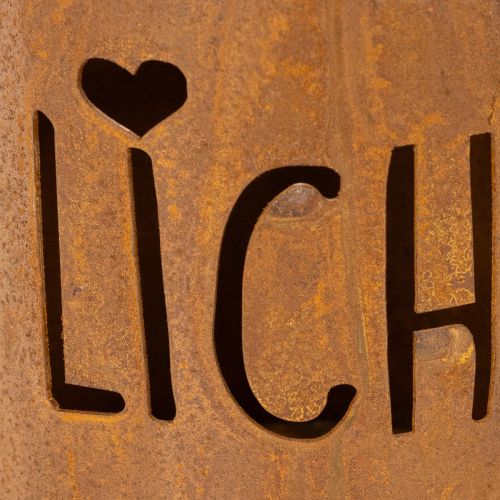 Laterne Metall Windlicht Edelrost Deko Lichtblick H22cm 2St | Floristik24.de