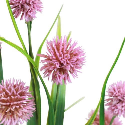 Artikel Kunstblumen Kugelblume Allium Zierlauch künstlich Rosa 45cm