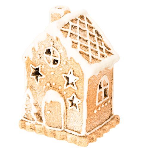Lebkuchenhaus Teelichthalter zum Stellen und Dekorieren 13cm | Floristik24.de