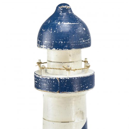 Artikel Leuchtturm Maritime Tischdeko Blau Weiß Ø10,5cm H28,5cm