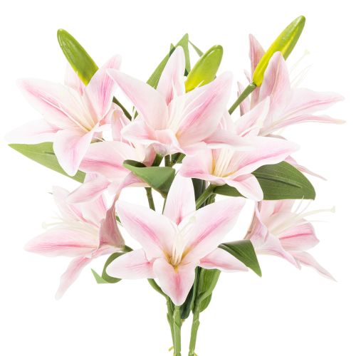 Kunstblume Lilie Stielblume Dekoration 68cm 3St | Floristik24.de
