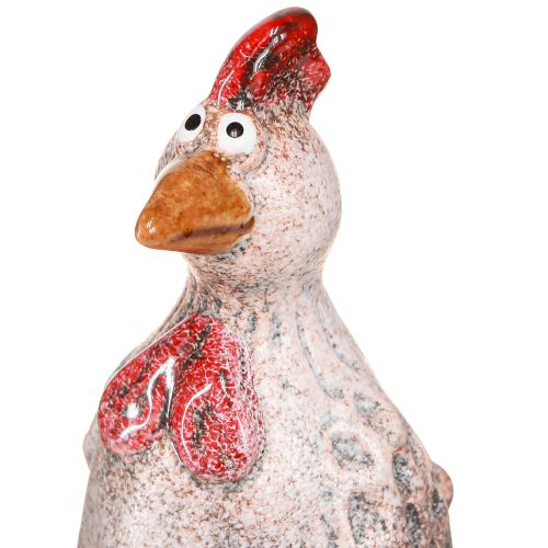 Floristik24 Lustiges Deko Huhn Keramik Dekofigur Ostern 10,5cm 4 St