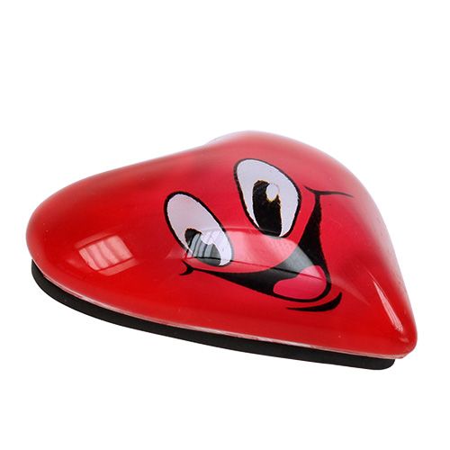 Floristik24 Magnet Herz Emoticon&reg;Rot 4cm 6St
