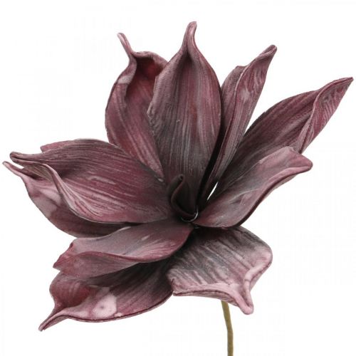 Kunstblume Magnolie Lila Foam Blume Ø10cm 6St