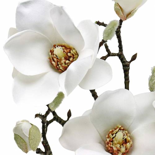 Artikel Magnolienzweig Weiß Dekozweig Magnolie Kunstblume