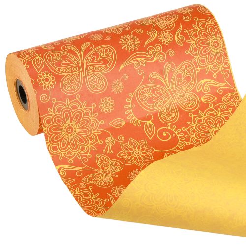 Manschettenpapier Orange Gelb Summertime 25cm 100m