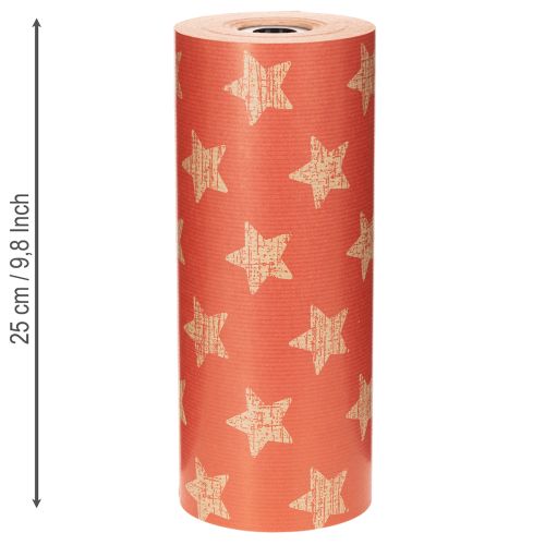 Manschettenpapier mit Sternen Rolle Floristikbedarf 25 cm 100m | Floristik24.de