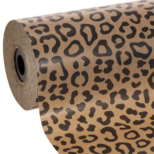 Manschettenpapier Leopard-Muster Rolle 25cm 100m Geschenkverpackung