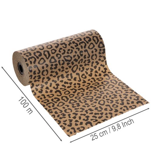 Manschettenpapier Leopard-Muster Rolle 25cm 100m Geschenkverpackung | Floristik24.de