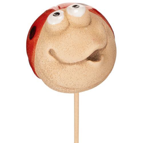 Floristik24 Marienkäfer Gartenstecker Dekorativer Hingucker für Garten Dekoration 25cm 4St