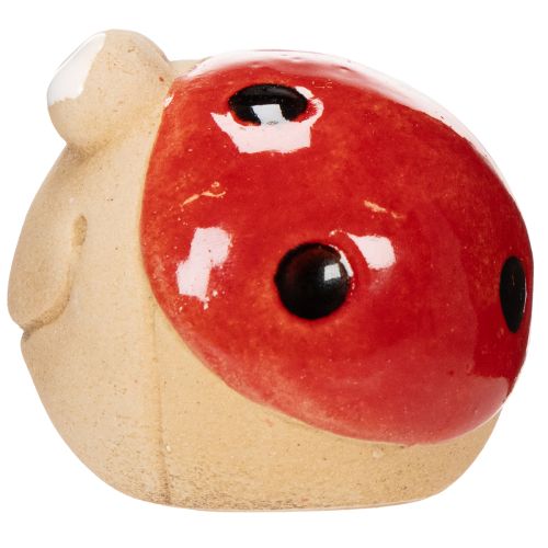 Artikel Marienkäfer Deko Keramik Figur für fröhliche Gartendekoration und Fensterbänke 7cm 3St