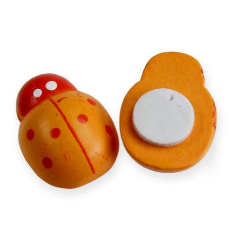 Floristik24 Holz-Marienkäfer zum Kleben 2cm farbig sort. 220 St