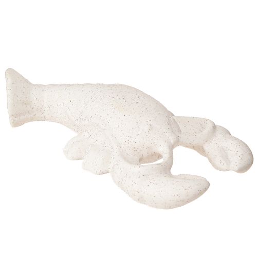 Floristik24 Maritime Deko Figur Keramik Hummer Weiß 17,5×9×3cm