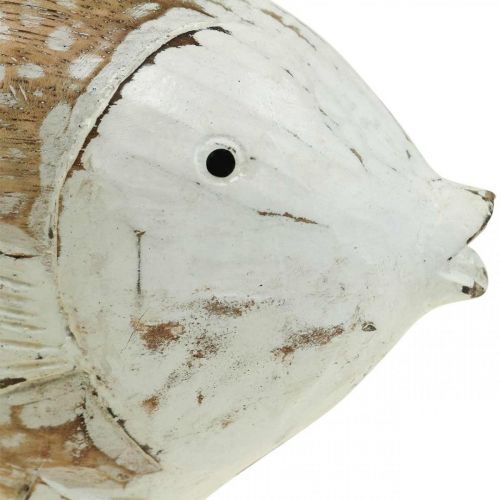 Floristik24 Maritime Deko Fisch Holz Holzfisch Shabby Chic 28×15cm