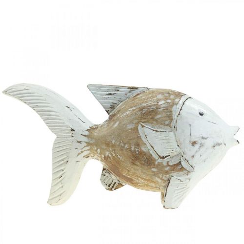 Floristik24 Maritime Deko Fisch Holz Holzfisch Shabby Chic 28×15cm