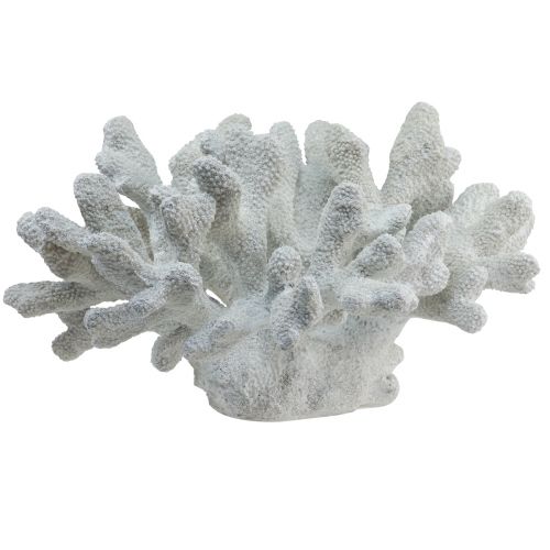 Maritime Deko Koralle Polyresin Weiß 38cm × 44cm × 27cm