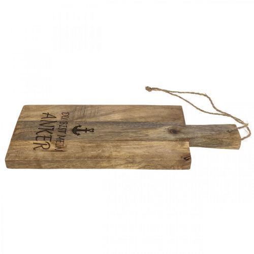 Artikel Maritime Deko Tablett, Holztablett Anker Deko Holz 37,5cm