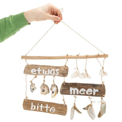 Artikel Holzdeko maritimes Flair Wanddeko Naturmaterialien für Sommerdeko Strandhaus 50cm