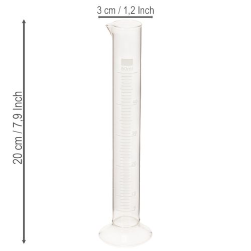 Messzylinder mit Sockel S 50 Milliliter 20cm | Floristik24.de