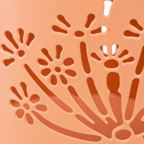 Artikel Metall Deko Gießkannen Orange Pusteblume Teelichthalter 12cm 2St