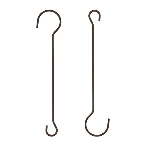 Artikel Metall Haken 15cm Braun 12 St