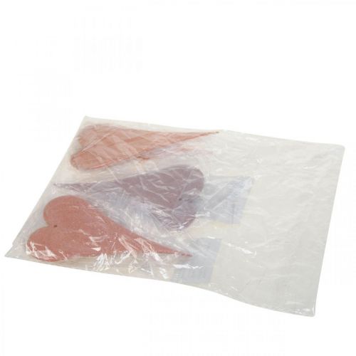 Artikel Hängedeko Deko Herzen zum Aufhängen Orange/Lila 15cm 6 St